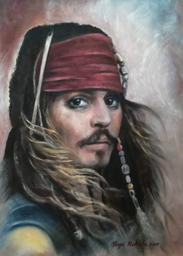 jack sparrow painting.